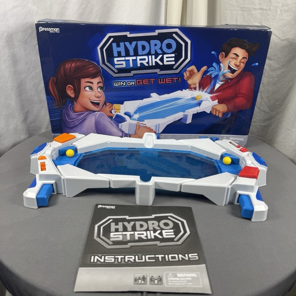 2018 Pressman Hydro Strike Pinball Game Win or Get Wet Water – Complete